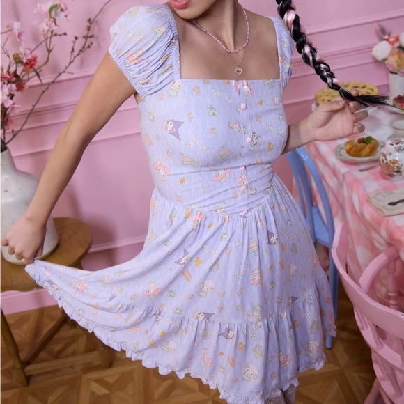 My Melody Kuromi My Sweet Piano Tea Party Dress Hot Topic Sanrio - Picture 2 of 3